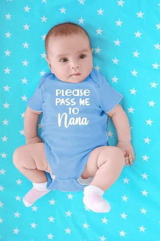 CBTwear Please Pass Me to Nana Funny Grandma Baby Bodysuit (6M, LB) in Kuwait