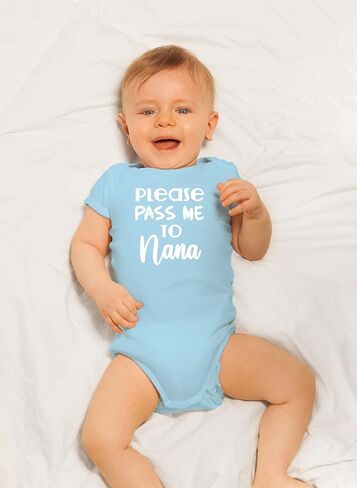 CBTwear Please Pass Me to Nana Funny Grandma Baby Bodysuit (6M, LB) in Kuwait