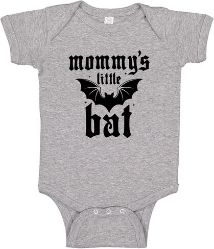 Mommy's Little Bat Baby One Piece Or Toddler T-Shirt Spooky Metal Baby Gift for Mom in Kuwait