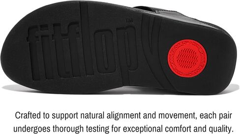 FitFlop Womens Lulu Leather Toe Post Sandals, Black, 11 in Kuwait