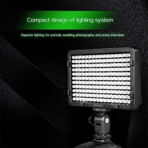 LED Video Light On-Camera Bi-Color 3200-5600K Pocket-Sized Photography Lighting with Built in Battery for DSLR Camera in Kuwait