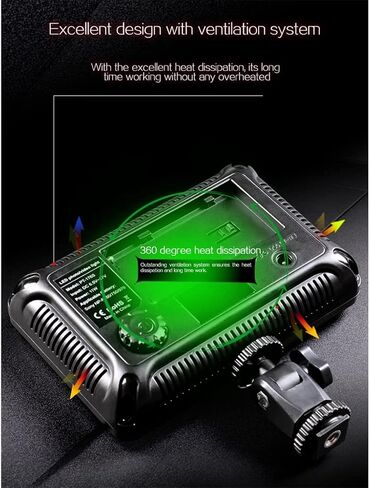 LED Video Light On-Camera Bi-Color 3200-5600K Pocket-Sized Photography Lighting with Built in Battery for DSLR Camera in Kuwait