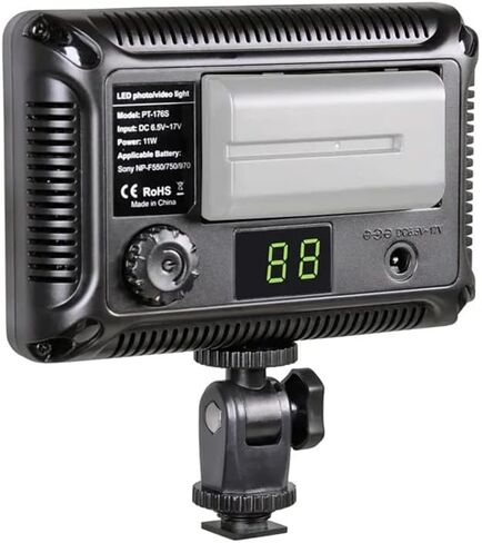 LED Video Light On-Camera Bi-Color 3200-5600K Pocket-Sized Photography Lighting with Built in Battery for DSLR Camera in Kuwait