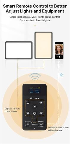 Lampu Panel Video 2500K-9000K dengan Remote Control Dapat DiredupkanSiaran Langsung Fotografi Studio Foto in Kuwait