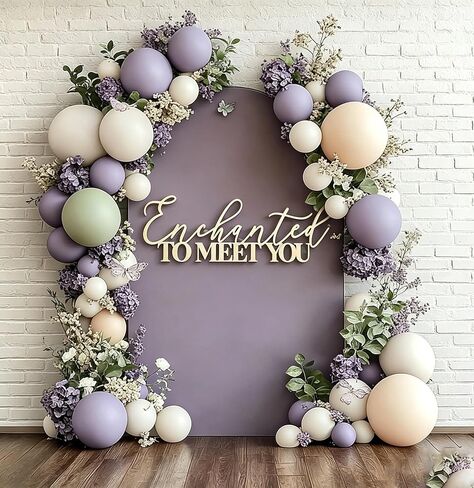 Enchanted to Meet You Sign for Backdrop,Wooden Baby Shower Party Decorations for Welcome Baby boy or girl Birthday Party photo booth centerpiece in Kuwait