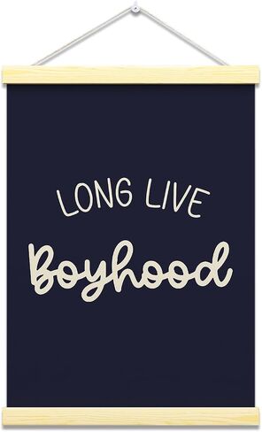 Inspirational Wall Decor Art Sign Canvas Hanging Wall Flag Poster Hanger Frame For Bedroom Playroom Kids Room Nursery 16x12 Inches - JK0547 in Kuwait