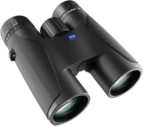 Zeiss 10x42 Terra ED Binoculars (Black) | Fogproof and waterproof housing, field of view at 1,000 meters 14mm eye relief, eye relief SCHOTT ED glass with a hydrophobic in Kuwait