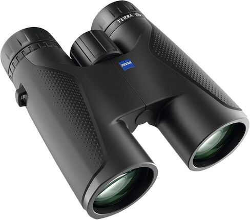 Zeiss 10x42 Terra ED Binoculars (Black) | Fogproof and waterproof housing, field of view at 1,000 meters 14mm eye relief, eye relief SCHOTT ED glass with a hydrophobic in Kuwait