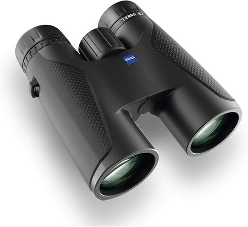 Zeiss 10x42 Terra ED Binoculars (Black) | Fogproof and waterproof housing, field of view at 1,000 meters 14mm eye relief, eye relief SCHOTT ED glass with a hydrophobic in Kuwait