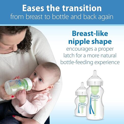 Dr. Brown's Microwave Steam Sterilizer Bags for Baby Bottles, Pacifiers, Pump Parts and Accessories, 5-Pack + Dr. Brown's Natural Flow Level 2 Wide-Neck Baby Bottle Silicone Nipple, 2 Count in Kuwait