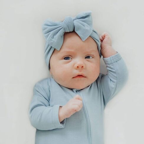 KYTE BABY Rayon Made from Bamboo Bow, (3-6 Months, Fog) in Kuwait