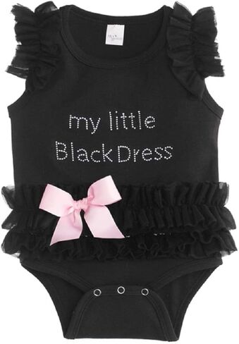 Baby My Little Black Dress Onesie, Black,(0-6 Months) in Kuwait