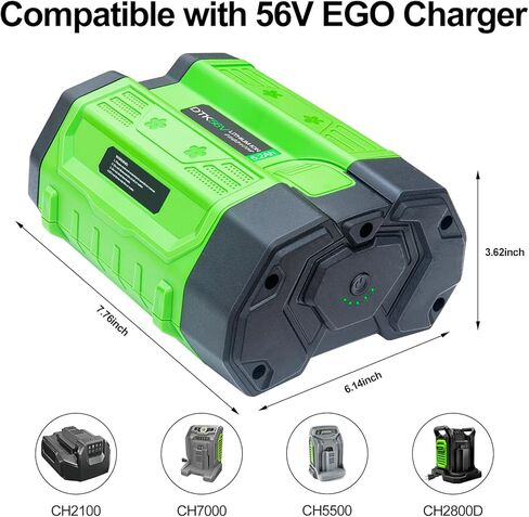 DTK Replacement for EGO 56V Battery 5.2Ah Compatible with EGO 56 Volt Battery Power+ Tools STA1500 ST1502LB CS1604 LB4800 LB6504 LB5804 HT2400 in Kuwait