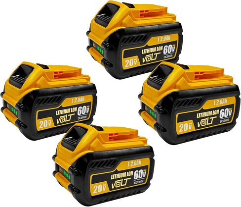 12000mAh Replacement Battery for Dewalt 20V/60V Max Batteries 2 Pack Compatible with Dewalt 20V/60V Cordless Power Tools DCB606 DCB609 DCB612 DCB200 DCB206 DCB207 in Saudi Arabia