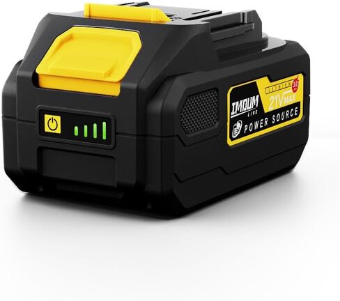 IMOUMLIVE 3.0Ah 21V Battery, Rechargeable Li-ion Battery Pack | Compatible Power Tools, 1 Pack, 3000mAh in Saudi Arabia