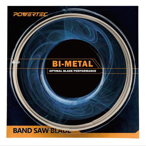 POWERTEC 80 Inch Bi-Metal Bandsaw Blades, 1/2" x 14 TPI Non-Ferrous Metal Cutting Band Saw Blades for Craftsman 22432, 9HT2433N & 9HT23331N 12" Band Saw, 1pk (13260) in Kuwait