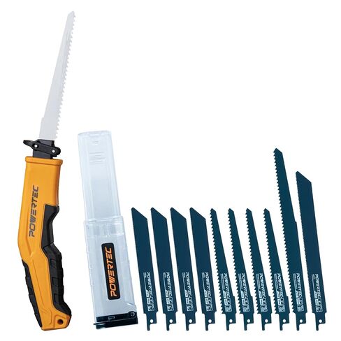 POWERTEC Oscillating Tool Blade 3pc Set – Bi-Metal Multitool Blades for Flush Cutting, Wood with Nails, and Remodeling Applications (14503) in Kuwait