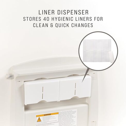 Rubbermaid Commercial Products Horizontal Baby Changing Station, Light Platinum, Wall-Mounted Fold-Down Diaper Change Table with Safety Straps for Restaurants/Hotels/Schools/Airports in Kuwait