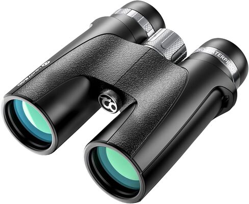 Jingjian 10x42 Binoculars, FMC Fully Multi-Coated IPX7 Nitrogen Purged 18mm Long Eye Relief for Bird Watching Hunting Stargazing in Kuwait