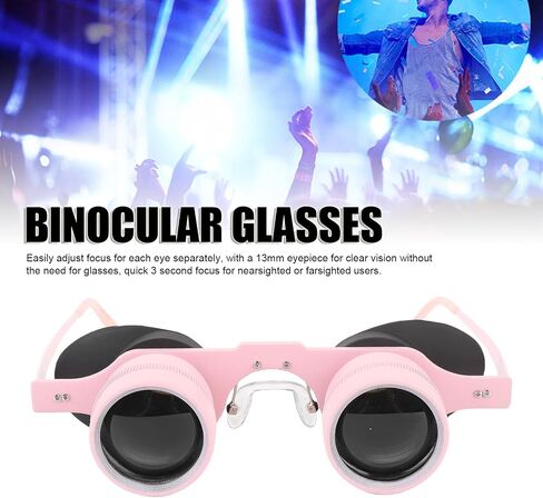 10X Binocular Glasses Professional, HD Portable Fishing Binoculars, Comfortable Wearable Polarized Glasses for Concerts Theater Opera Bird Watching Sports in Kuwait