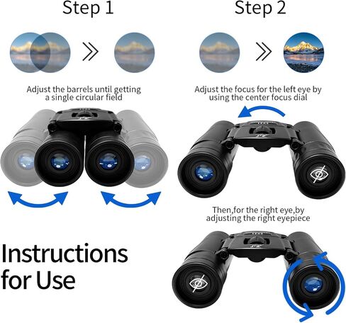 8x21 Small Compact Binoculars for Adults Kids,Mini Pocket Folding Binocular | Lightweight Travel Binoculars for Cruise Ship, Bird Watching, Sightseeing, Hiking, Concert, Theater, Opera and Sports in Kuwait