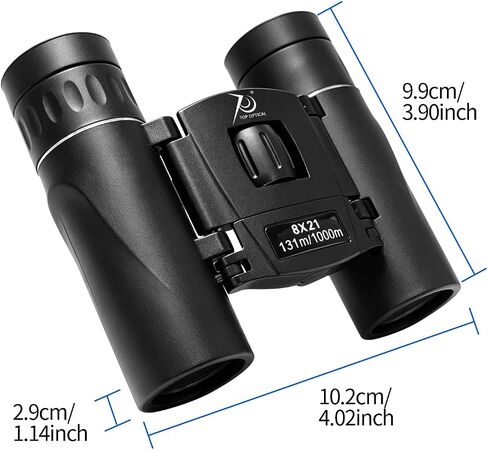 8x21 Small Compact Binoculars for Adults Kids,Mini Pocket Folding Binocular | Lightweight Travel Binoculars for Cruise Ship, Bird Watching, Sightseeing, Hiking, Concert, Theater, Opera and Sports in Kuwait