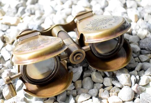 Handmade Vintage Kelvin & Hughes London 1917 Brass Folding Binoculars Antique Maritime Engraved Nautical Binocular Any Occasion in Saudi Arabia