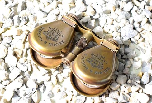 Handmade Vintage Kelvin & Hughes London 1917 Brass Folding Binoculars Antique Maritime Engraved Nautical Binocular Any Occasion in Saudi Arabia