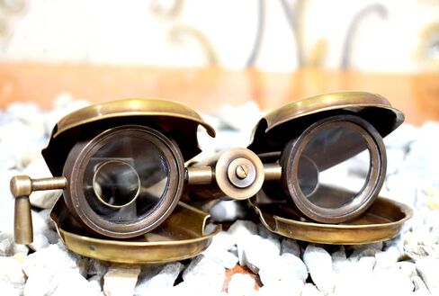 Handmade Vintage Kelvin & Hughes London 1917 Brass Folding Binoculars Antique Maritime Engraved Nautical Binocular Any Occasion in Saudi Arabia
