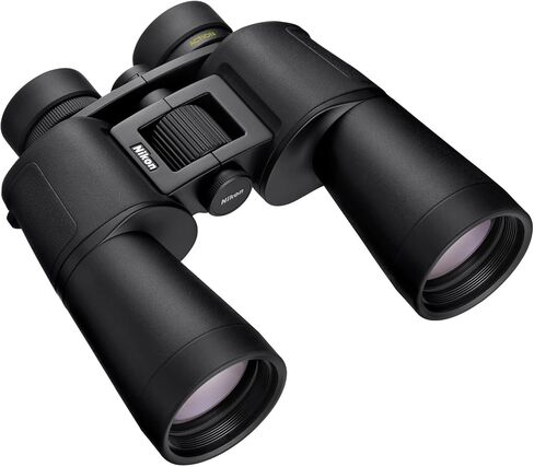 Nikon 7x50 Action Binoculars Bundle | Strap, wide Field of View, long eye relief for comfortable viewing with, 50mm lenses gathers maximum light, (2 items) in Kuwait
