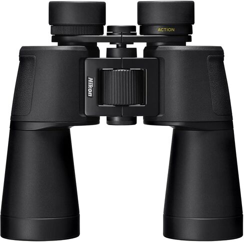 Nikon 7x50 Action Binoculars Bundle | Strap, wide Field of View, long eye relief for comfortable viewing with, 50mm lenses gathers maximum light, (2 items) in Kuwait