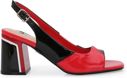 Ninety Union Jill Sandal, Women’s Block Heel Shoes, Slingback Sandals with Round Open Toe, Heeled Dress Shoes in Kuwait