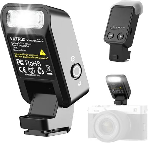 VILTROX 26Ws TTL Mini Flash Speedlite for Canon, GN16 1800mAh, 1S Rapid Recycle On-Camera Flash Mini Speedlight, Spark Z3-C Flash Speedlight with Diffuser,Not for Canon 7D in Kuwait