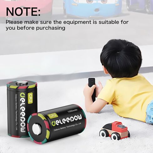CR2 3V Lithium Battery 1000mAh,12 Pack,Long Lasting Power | High Capacity,Non-rechargeable, for Laser Rangefinders, Film Cameras, Instant Cameras, Door Sensors, Alarm Sensors in Kuwait