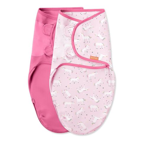 SwaddleMe Easy Change Swaddle – Size Small/Medium, 0-3 Months, 2-Pack (Unicorn Universe) in Kuwait