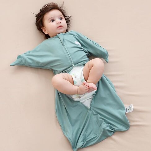 PuppyPaws Baby Sleep Sack, Transitional Swaddle, Swaddles for Newborns，1.0 Tog Sleep Sack 9-15 Months, Wearable Blanket Baby with 2-Way Zipper in Saudi Arabia