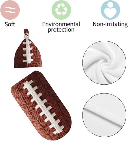 Funnys Football Newborn Swaddling Blanket Beanie Hat Funny Football Blanket Sleeping Bag New Born Sleep Sacks for Boys Girls in Kuwait