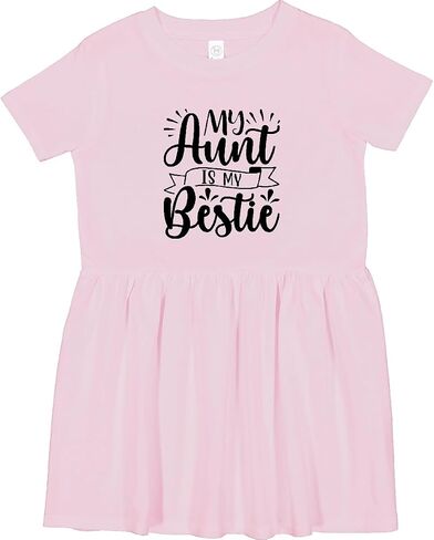 inktastic My Aunt is My Bestie Toddler Dress in Kuwait
