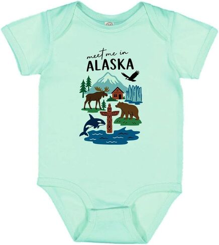 Meet Me in Alaska Baby Infant Bodysuit in Saudi Arabia