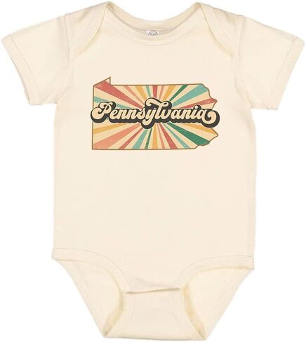 TATY Kids Retro Pennsylvania Baby Infant Bodysuit in Kuwait