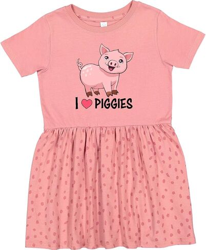 inktastic I Love Piggies- Cute Pig Toddler Dress in Kuwait