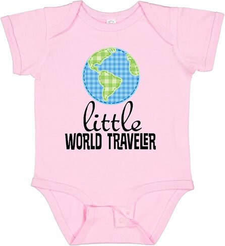 inktastic Little World Traveler Baby Bodysuit in Kuwait
