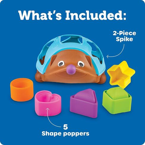 Learning Resources Spike the Fine Motor Hedgehog Poppin' Shapes Sorter, Educational Baby & Toddler Toys, Fine motor, Montessori Must Haves in Kuwait