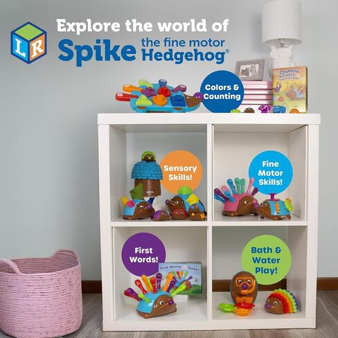 Learning Resources Spike the Fine Motor Hedgehog Poppin' Shapes Sorter, Educational Baby & Toddler Toys, Fine motor, Montessori Must Haves in Kuwait