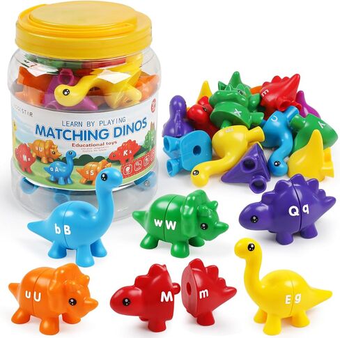 Alphabet Learning Toys Matching Letter ABC Fine Motor Toy Double-Side Ice Cream Toys Preschool Learning Activities Montessori for Toddler Kids Ages 2 3 4 5 in Kuwait
