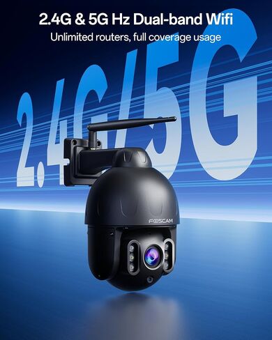 FOSCAM 4K/8MP Security Camera Outdoor, 4X Optical Zoom AI Human/Vehicle Detection,165FT Color Night Vision, 120dB Siren, IP66 in Kuwait