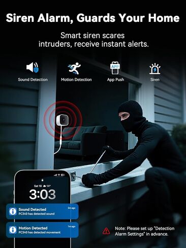 Outinput Window Camera, 2K 3MP WiFi Security Camera for Home Security, AI Color Night Vision, Motion Detection with Instant Alerts, 24/7 Recording, App Control, Works with Glass Window in Kuwait