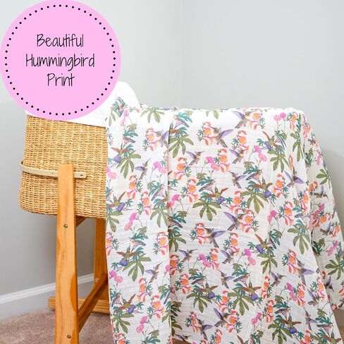 LollyBanks Baby Swaddle Blanket, 100% Organic Cotton Muslin Swaddle in Kuwait