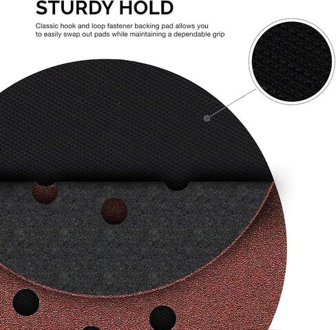 Neiko 30267A Flexible-Edge Hook-and-Loop PU Backing Pad for DA Sander Polisher Buffer, 6 Inches by 5/16 Inches, 24 Thread in Kuwait