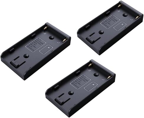 NP-F Battery Adapter Plate, NPF Battery Mount Plate with 12V & 7.4V DC Outputs, 1/4" Screw Mount for DSLR Mirrorless Camera Rig, Monitor, Compatible with Sony NP-F970 F750 F550 in Kuwait
